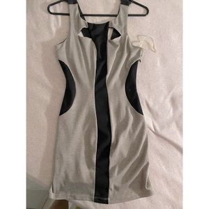 Black/grey/bronze-y mini dress. New.